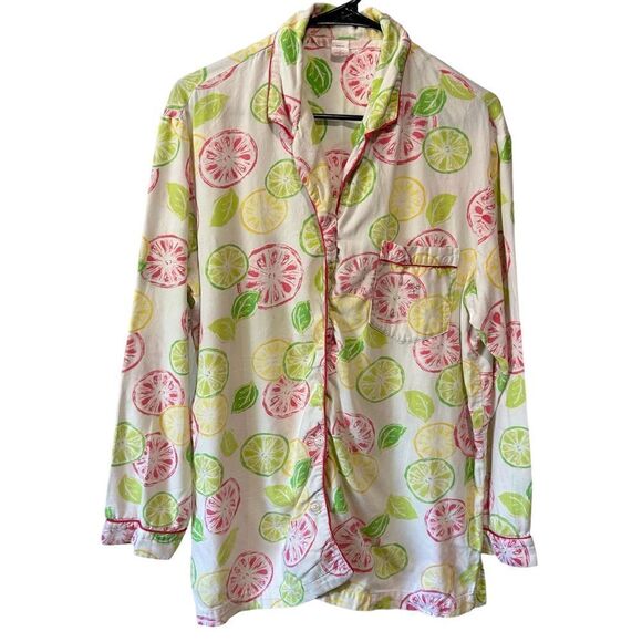 Victoria’s Secret top and pant pajama set with limes citrus fruit print - Picture 3 of 15